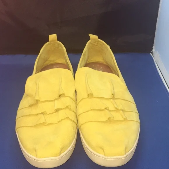 Toms Alpargata suede ruffle 10w shoes - Picture 2 of 7